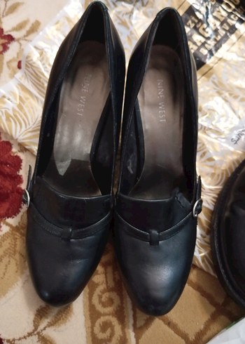 Kadın Siyah  deri Stiletto - Görsel 7