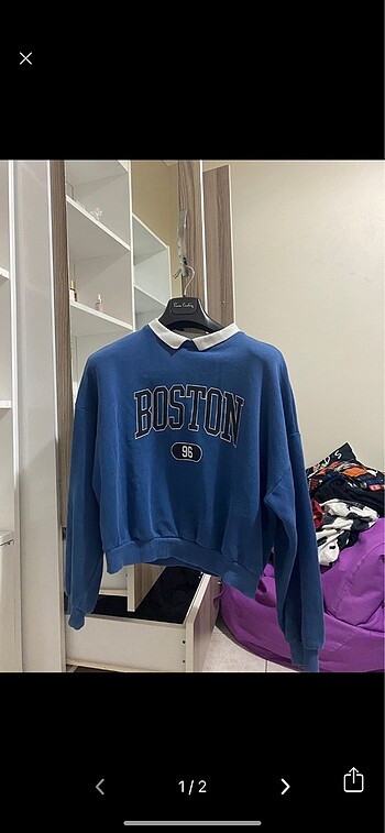 Trendyolmilla Mavi Renkli Sweatshirt