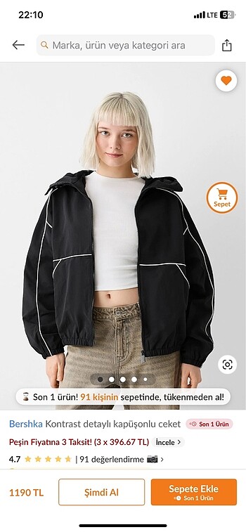 Bershka BERSHKA CEKET