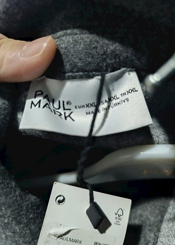 Gri Düğmeli mont - Görsel 5