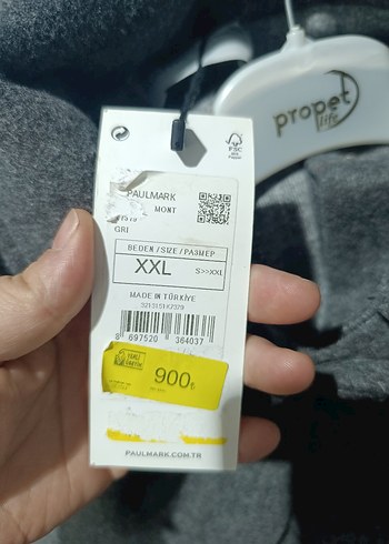 Gri Düğmeli mont - Görsel 6