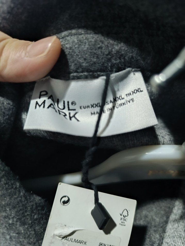 Gri Düğmeli mont - Görsel 5