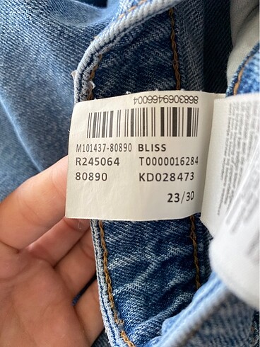xs Beden Bliss Mavi Jean Pantolon
