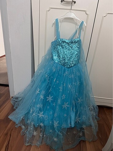 6 Yaş Beden Elsa elbise