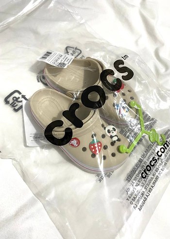 29 Beden beyaz Renk Crocs Kız Çocuk terlik