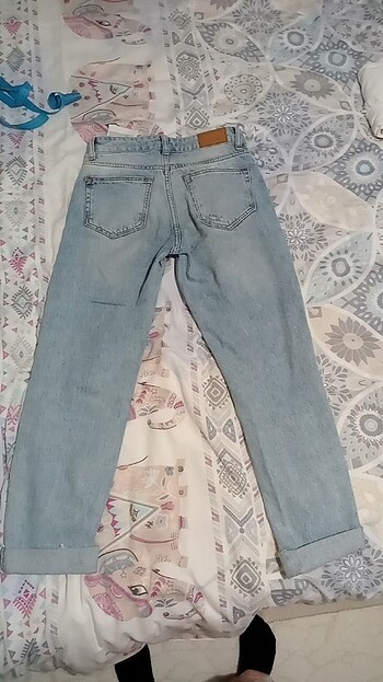 Bershka bershka mavi kot pantolon 32 beden 