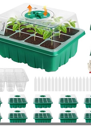 6 Adet 72 Hücre Mini Sera Oda Serası