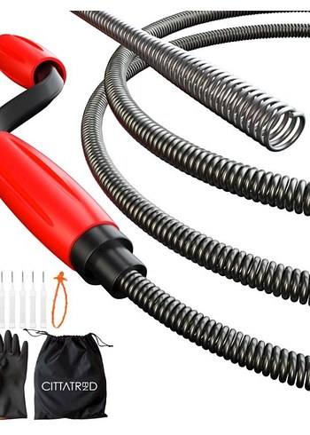 Kırmızı Spiral Tıkanıklık Açıcı Hortum Seti