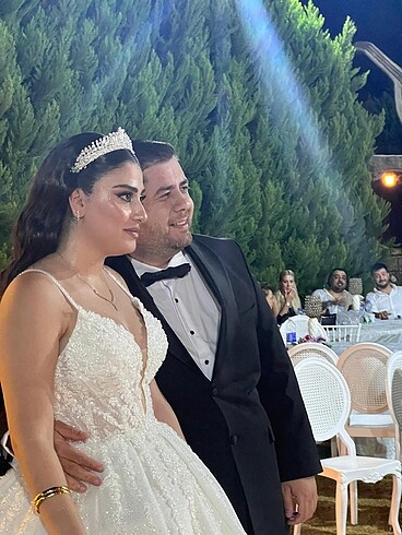 38 Beden beyaz Renk Özel dikim gelinlik