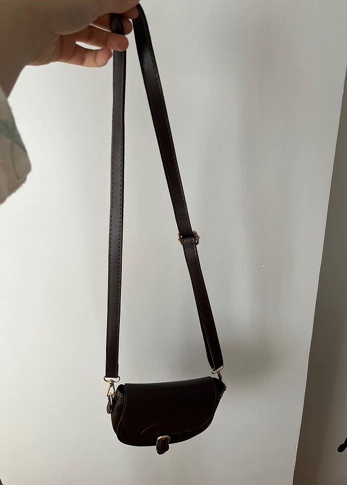 Acı kahve çapraz çanta - Görsel 2