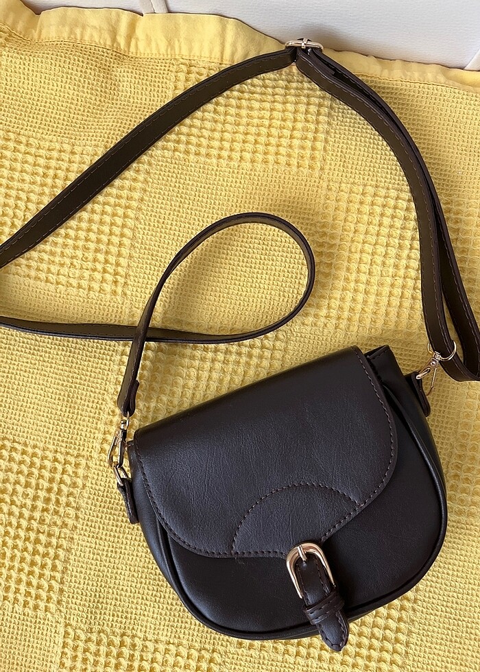 Acı kahve çapraz çanta - Görsel 3