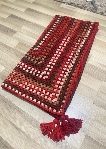 Pastel Tonlarda Çok Renkli Batik Desenli Battaniye - Görsel 4