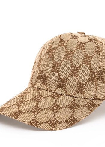 Bej Desenli unisex Şapka