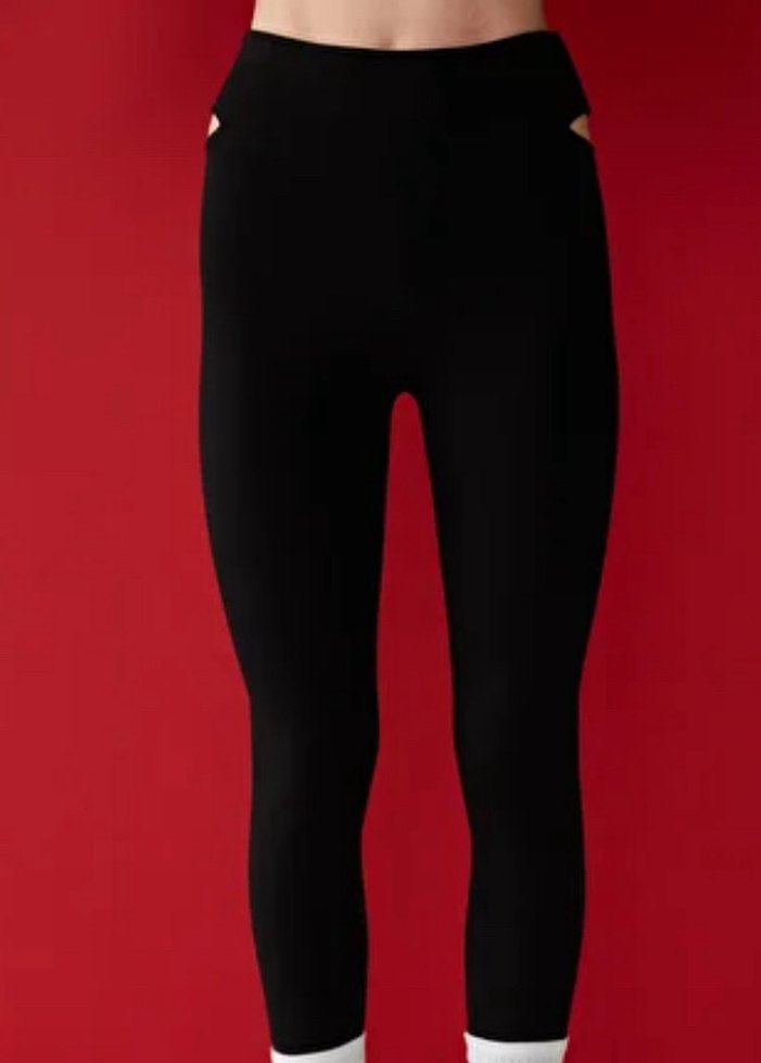 Cut out detaylı tayt - Görsel 2