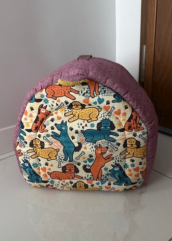 Renkli Mor Kedi köpek evi