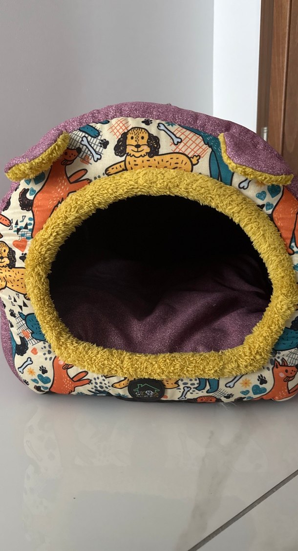 Renkli Mor Kedi köpek evi - Görsel 4