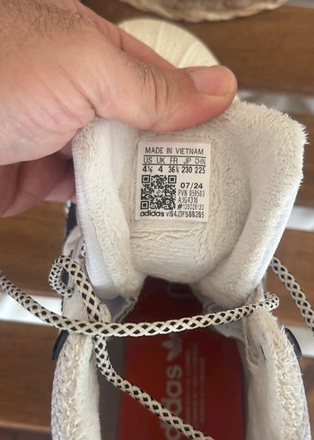 Gri Beyaz Platform Tabanlı Kadın Spor Ayakkabı - Görsel 4