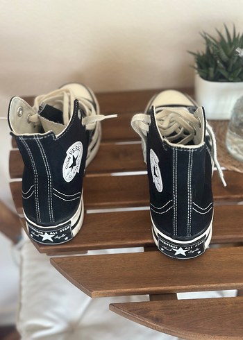 Siyah Platform Topuklu Kadın Spor Ayakkabı - Görsel 3