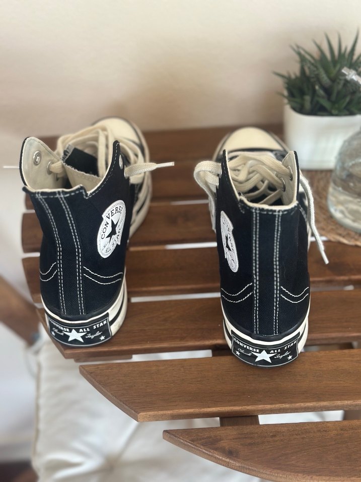 Siyah Platform Topuklu Kadın Spor Ayakkabı - Görsel 3