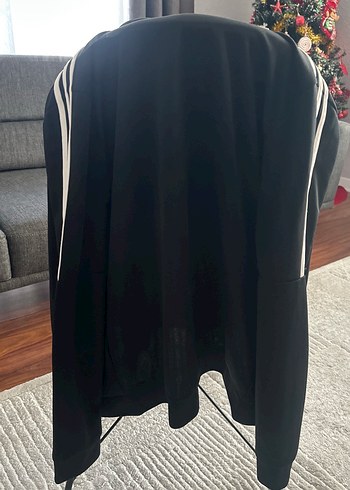 Bayan Siyah Adidas Fermuarlı Ceket - Görsel 4