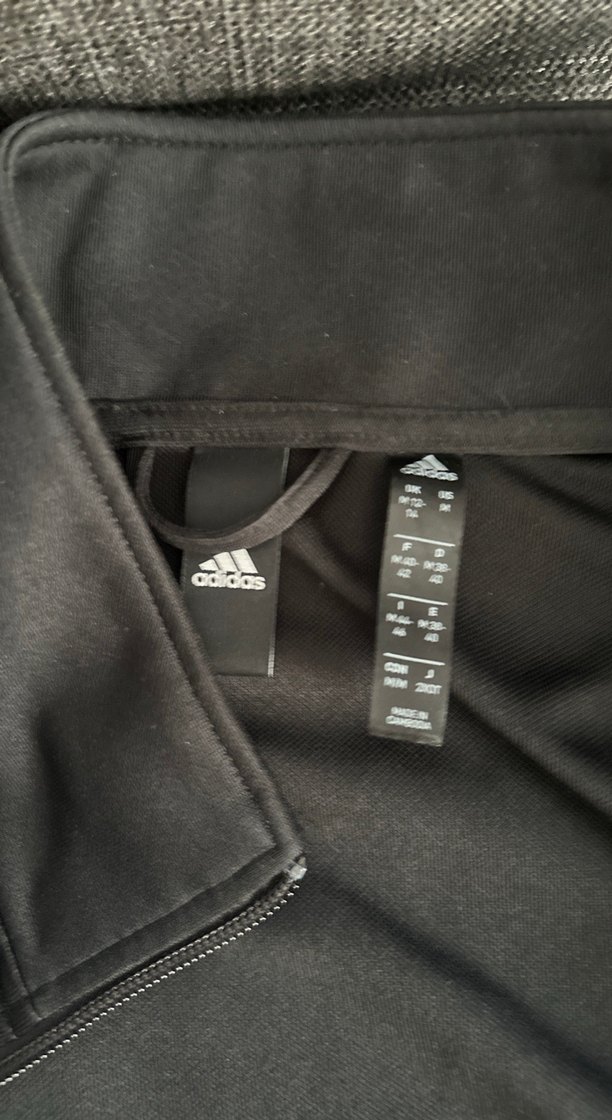 Bayan Siyah Adidas Fermuarlı Ceket - Görsel 3