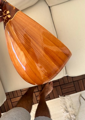 Bej Renkli Kısa Saplı Bağlama - Görsel 2