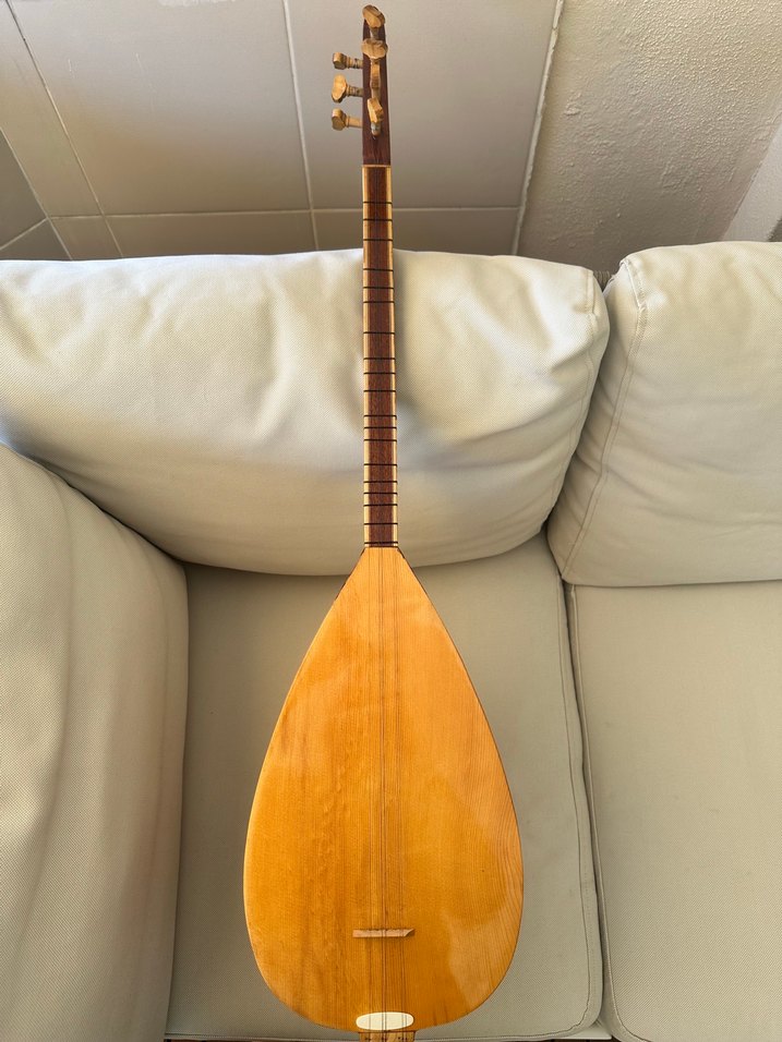 Bej Renkli Kısa Saplı Bağlama - Görsel 5