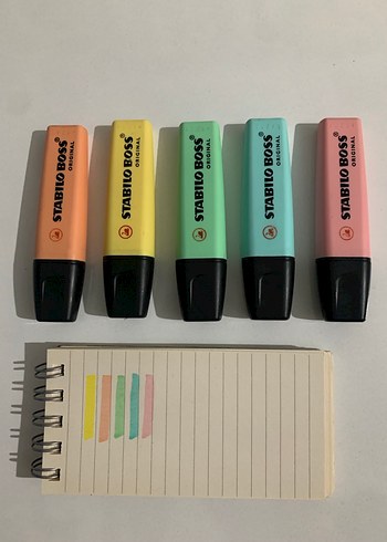 Pastel Renkli Stabilo Boss Fosforlu 5li Kalem Seti - Görsel 2