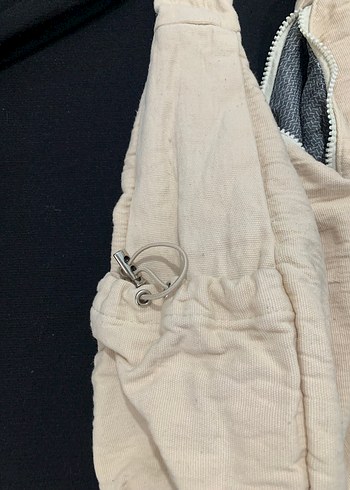 Bej Kadın Fermuarlı Günlük Çanta - Görsel 7