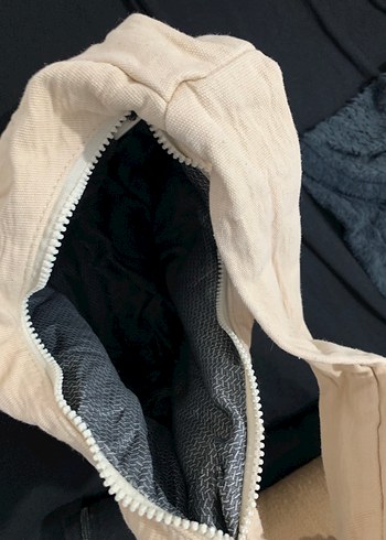 Bej Kadın Fermuarlı Günlük Çanta - Görsel 6