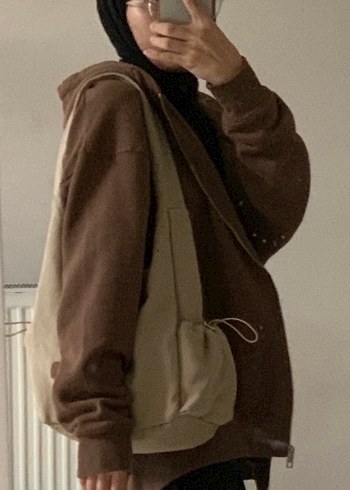 Bej Kadın Fermuarlı Günlük Çanta - Görsel 9