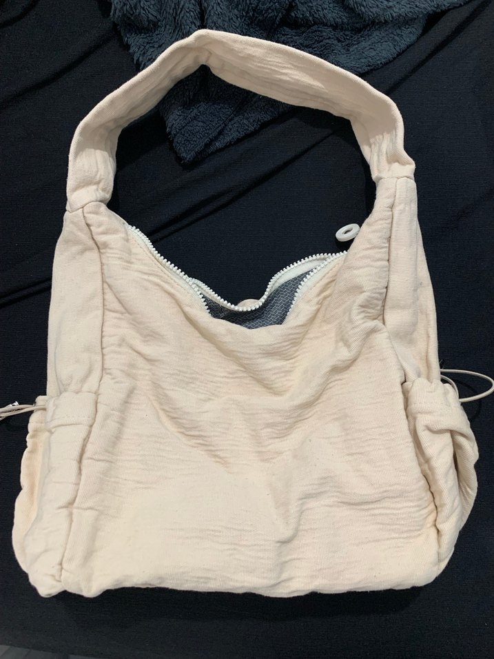 Bej Kadın Fermuarlı Günlük Çanta - Görsel 4