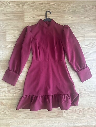 36 Beden Trendyolmilla bordo elbise