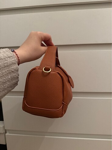 Beden camel Renk Deri taba rengi mini çapraz çanta