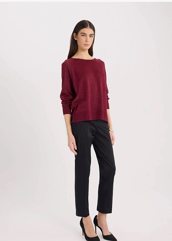 Sigarette pantolon saten kumaş - Görsel 2