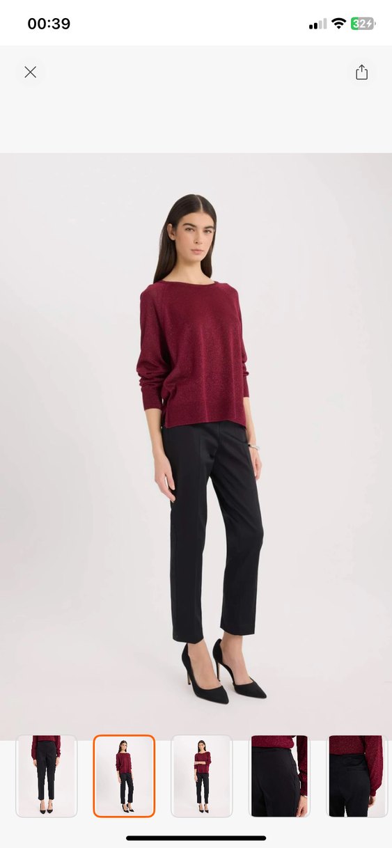 Sigarette pantolon saten kumaş - Görsel 2