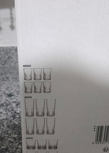 Paşabahçe 18li bardak seti - Görsel 2