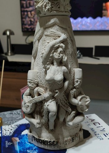 Gri Beyaz Figürlü Dekoratif Biblo - Görsel 2