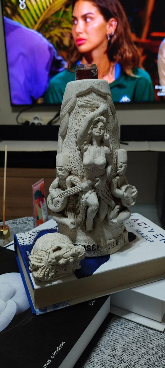 Gri Beyaz Figürlü Dekoratif Biblo - Görsel 3