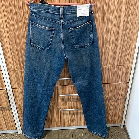 36 Beden Zara Orta Bel Straight Fit Jean