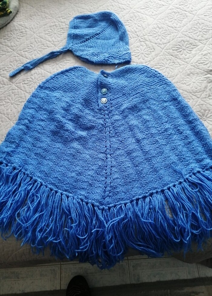 Çocuk pelerini ve şapka takım, - Görsel 2