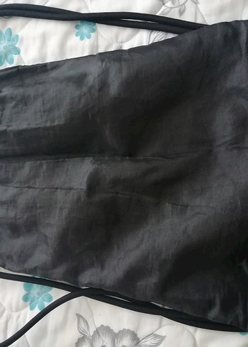 Diğer İpli Siyah Rock Punk Spor Çantası