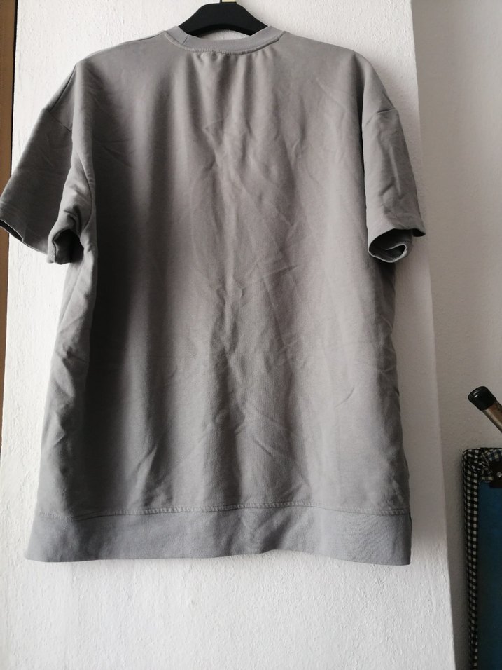 Gri renkli yarım kollu Xxl sweatshirt noche marka. - Görsel 2