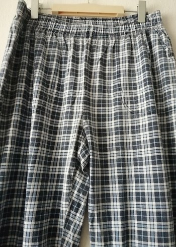 Erkek  L beden Pamuklu ekoseli pantolon.Pijama altı. - Görsel 3