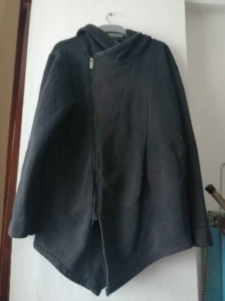 Fabregas, Xl, Siyah Fermuarlı Midi Ceket - Görsel 2