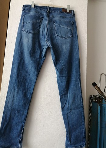 Koton marka L 32 beden Mavi Denim erkek Jean - Görsel 2