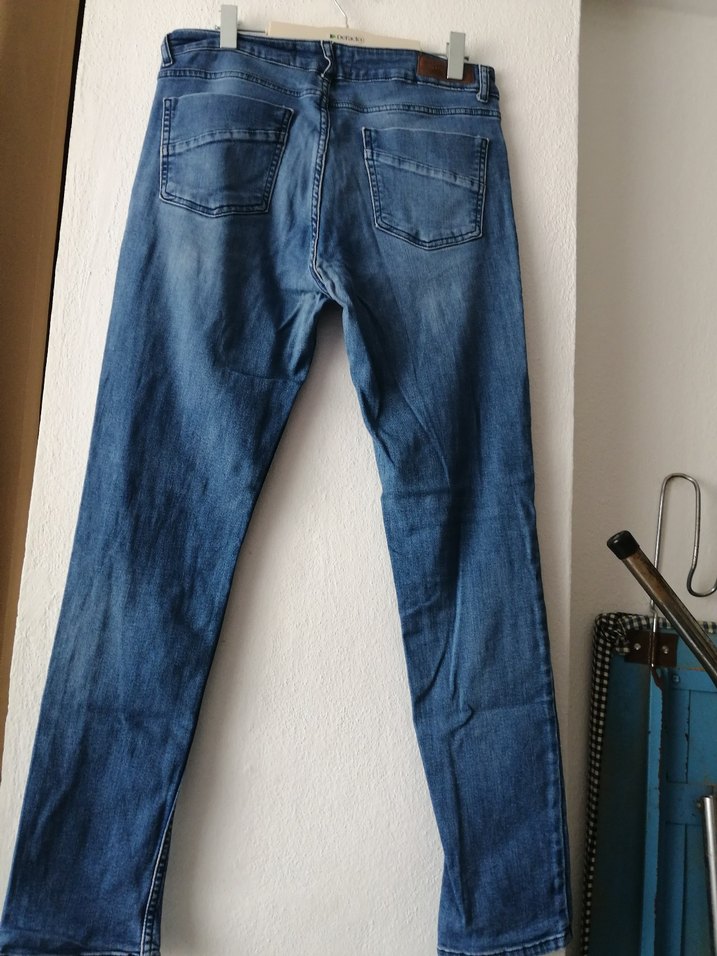 Koton marka L 32 beden Mavi Denim erkek Jean - Görsel 2