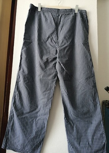 Erkek Lacivert beyaz ekoseli LCW marka ince Kumaş Pantolon - Görsel 2