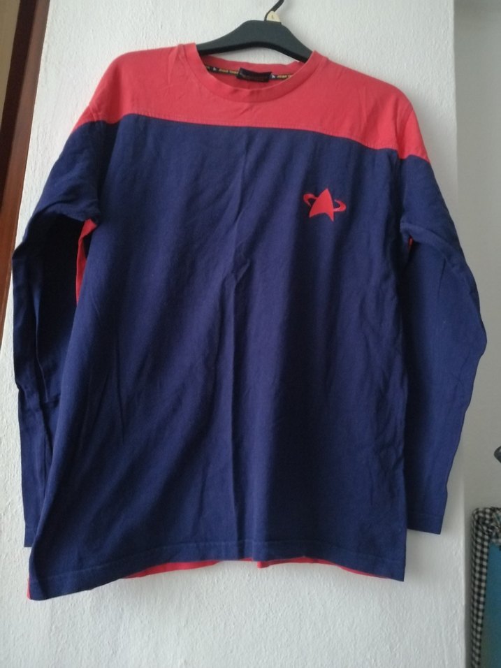 Mavi Kırmızı Erkek Sweatshirt Uzun Kollu - Görsel 2