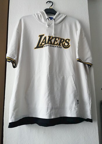 Defacto NBA, Xl, Beyaz Lakers Kapüşonlu, Oversize sweatshirt. - Görsel 2